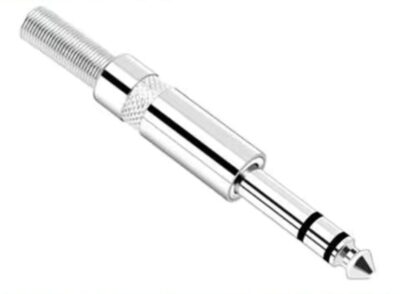 Разъем PRATT Stereo Jack 6,3mm (папа) серебристый