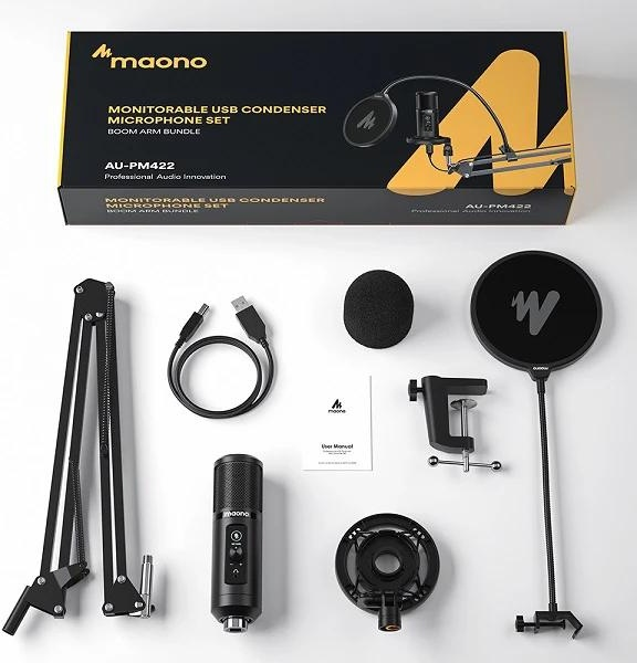 Проводной микрофон студийный Maono AU-PM422 — изображение 3