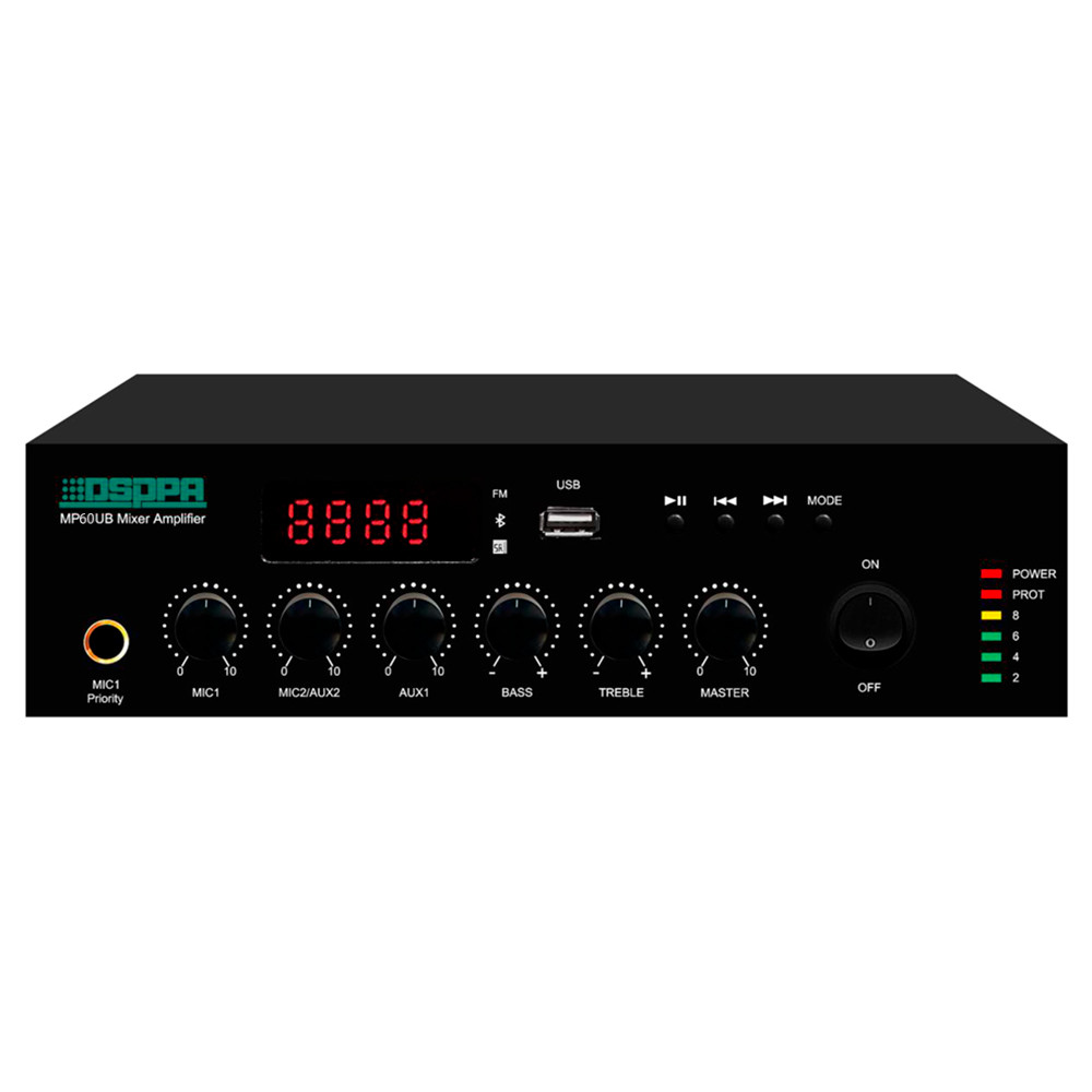 Микшер-усилитель с плеером DSPPA MP60UB