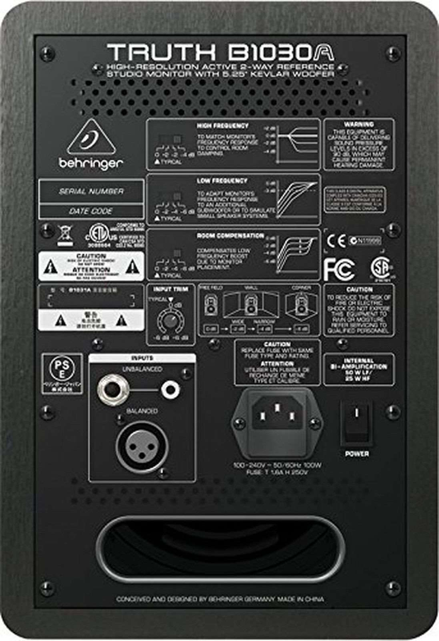 Студийные мониторы Behringer TRUTH B1030A — изображение 2