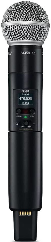 Цифровая радиосистема SLXD с ручным микрофоном SM58 SHURE SLXD24E/SM58-G59 — изображение 5