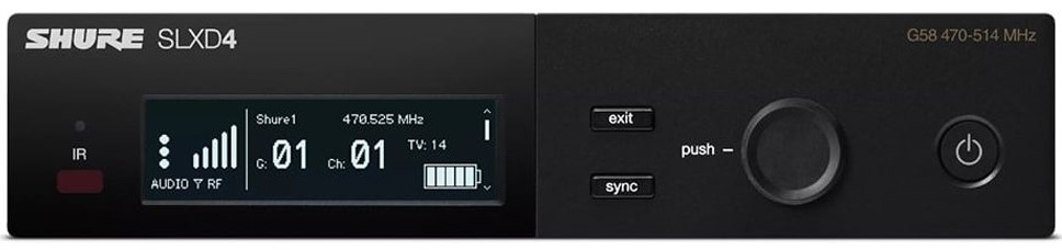 Цифровая радиосистема SLXD с ручным микрофоном SM58 SHURE SLXD24E/SM58-G59 — изображение 2