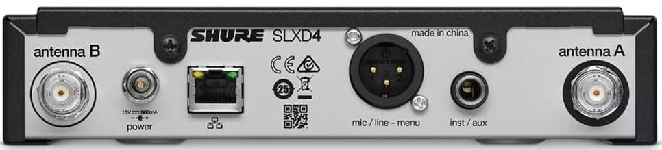 Цифровая радиосистема SLXD с ручным микрофоном SM58 SHURE SLXD24E/SM58-G59 — изображение 3