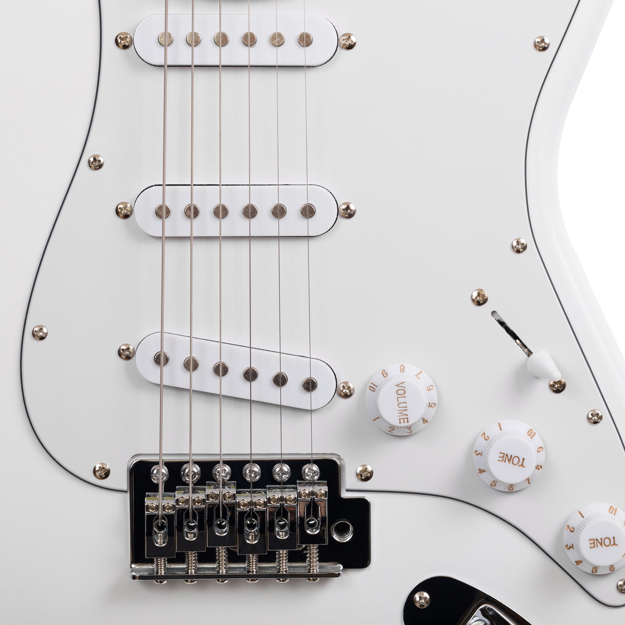 Электрогитара ROCKDALE Stars SSS White — изображение 4