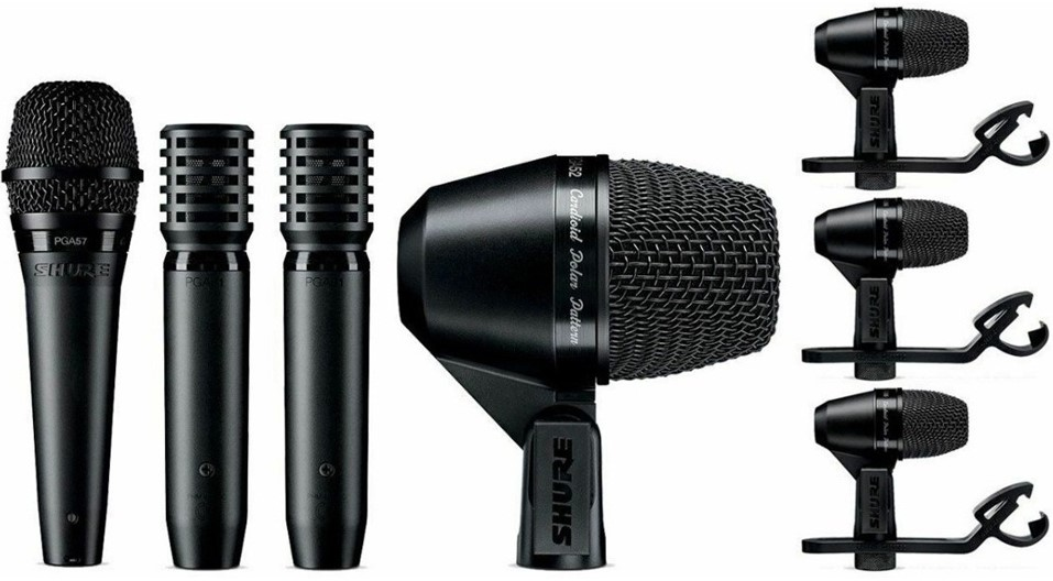 Комплект микрофонов для снятия звука ударной установки SHURE PGADRUMKIT7 — изображение 2
