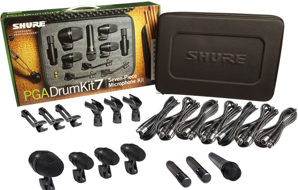 Комплект микрофонов для снятия звука ударной установки SHURE PGADRUMKIT7 — изображение 3