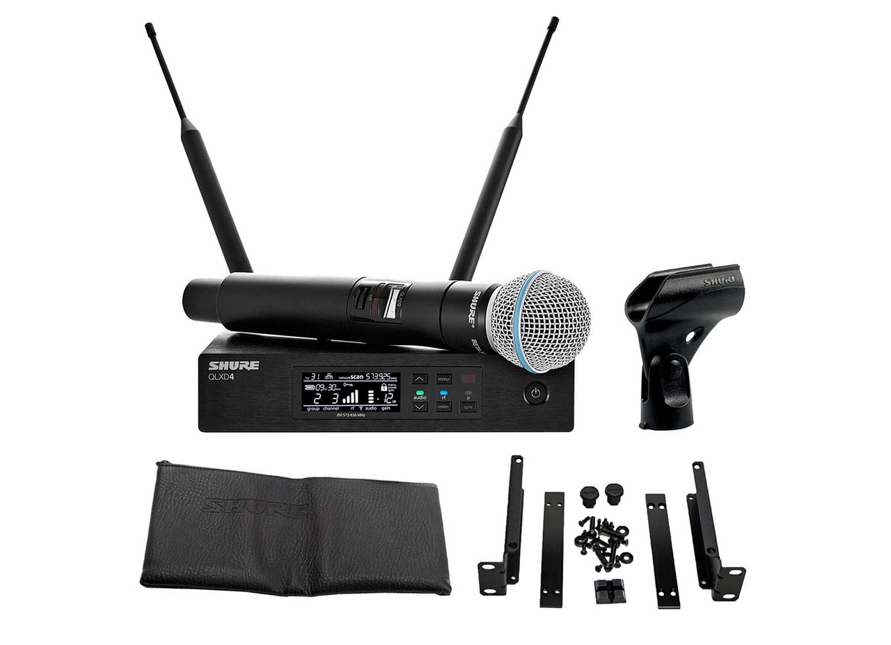 Цифровая вокальная радиосистема QLXD с ручным передатчиком BETA58 SHURE QLXD24E/B58-G51