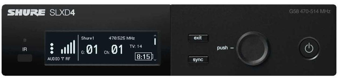 Приёмник беспроводной цифровой SHURE SLXD4E=-G59