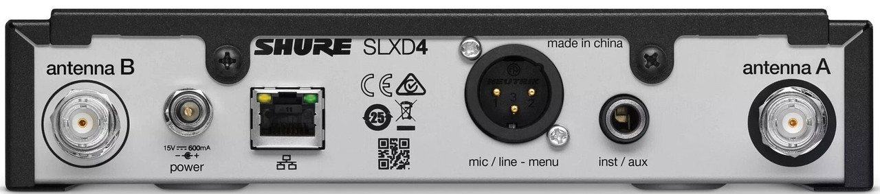 Приёмник беспроводной цифровой SHURE SLXD4E=-G59 — изображение 2