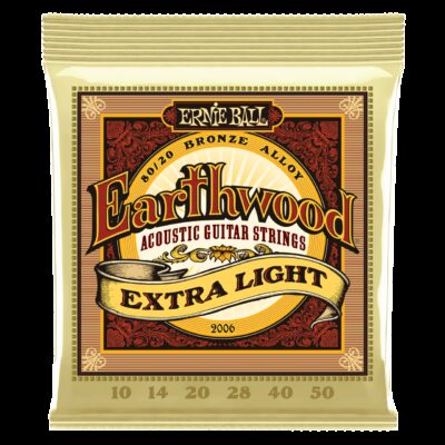Струны для акустической гитары 10-50 Ernie Ball 2006 Earthwood 80/20 Bronze