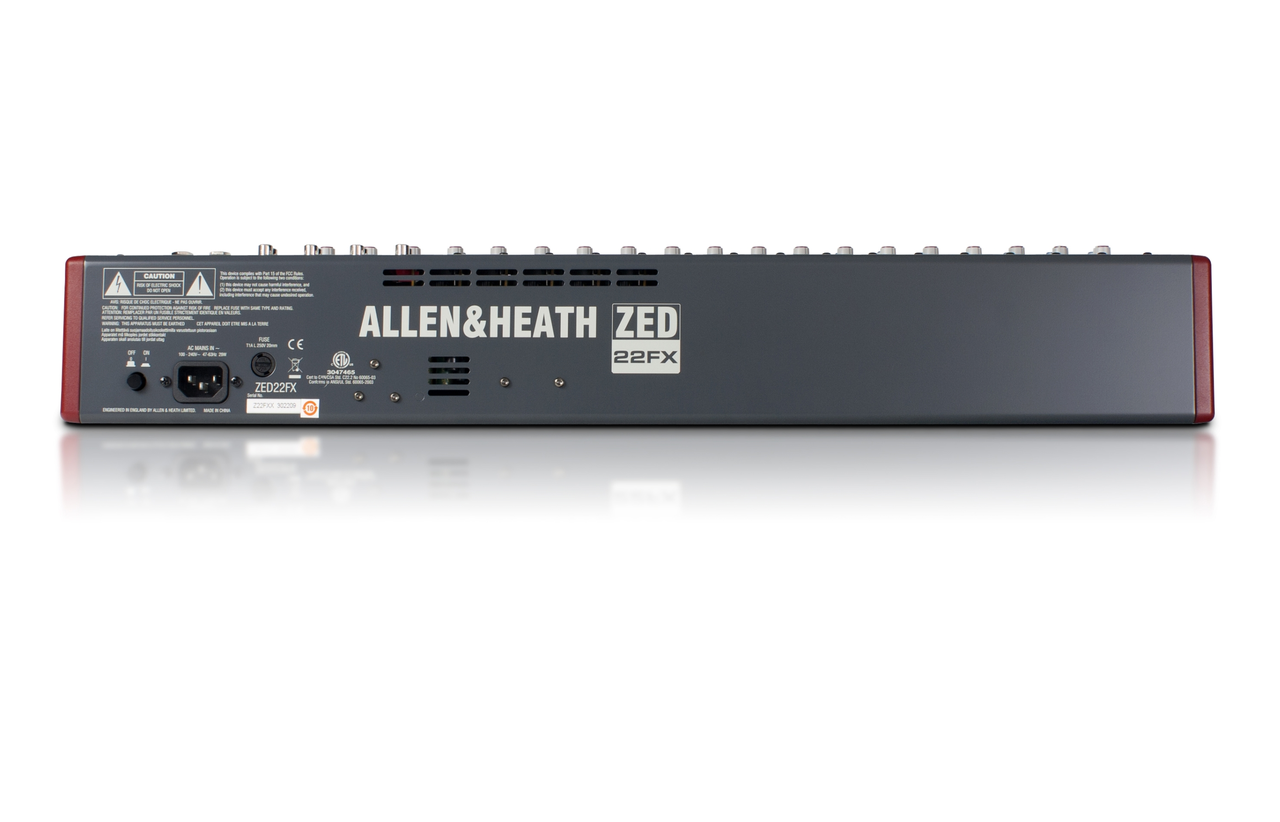 Аналоговый микшерный пульт Allen & Heath ZED 22:2 FX — изображение 2