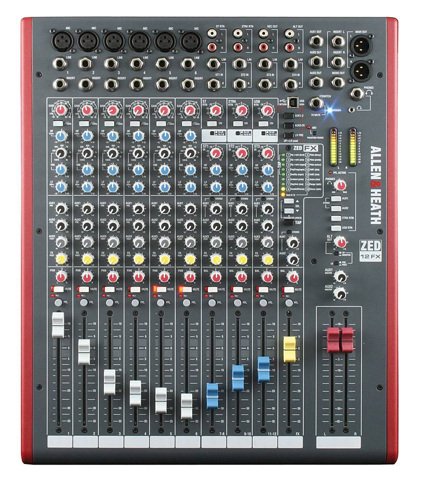 Аналоговый микшерный пульт Allen & Heath ZED12FX/X — изображение 2
