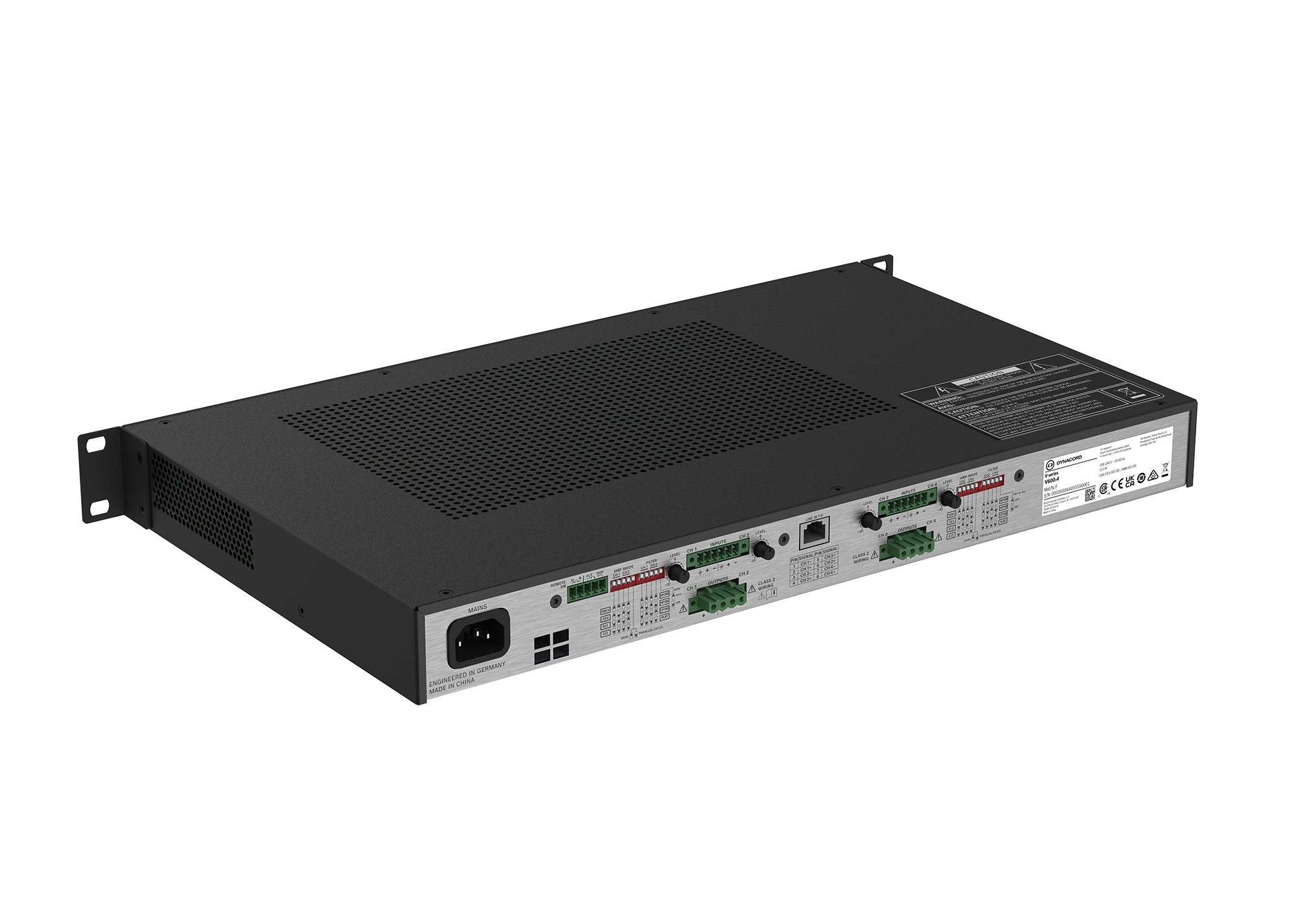 Dynacord V600:4 Четырехканальный усилитель — изображение 3